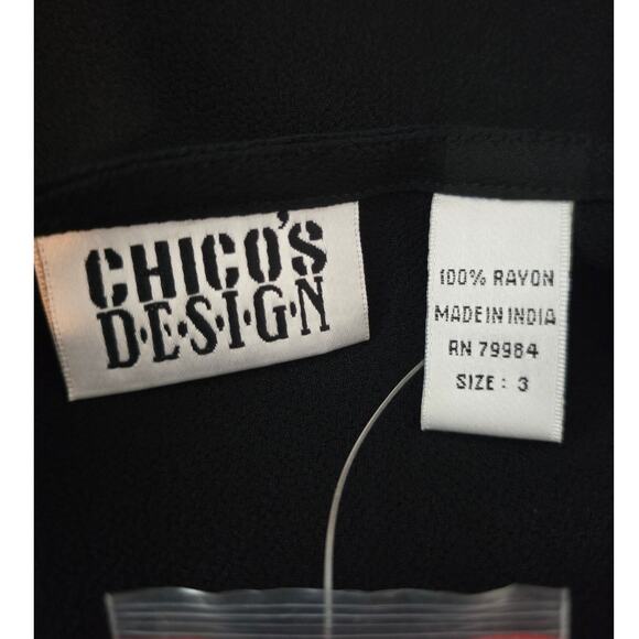 Chico's Design Ruffle Hem Closet Staple Knee Length Skirt 3 - L NWT - Picture 4 of 5